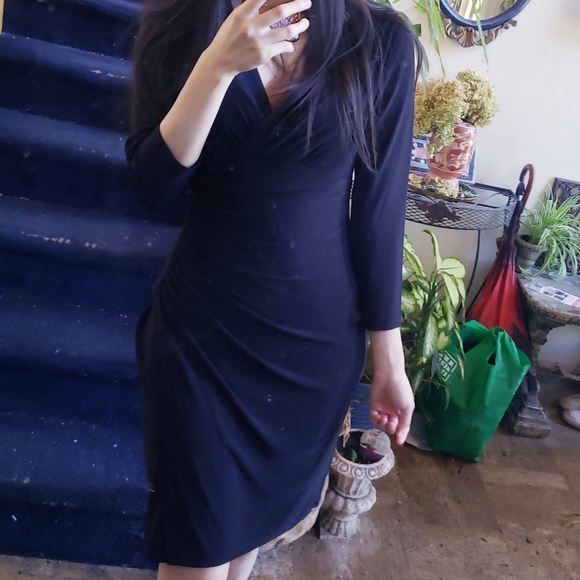 Ralph Lauren ruched dress - Picture 3 of 7